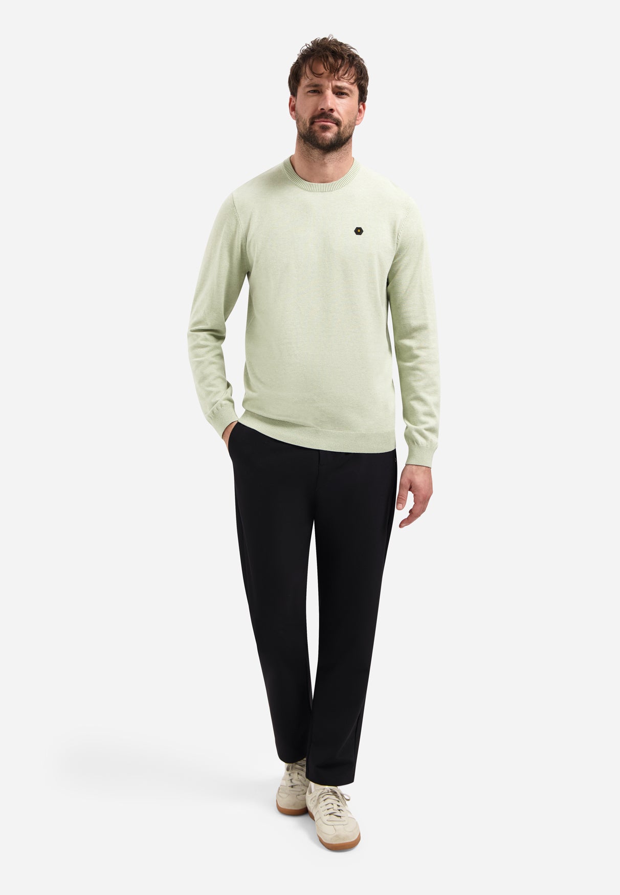 Pull Melangé Timeless Basics | Green