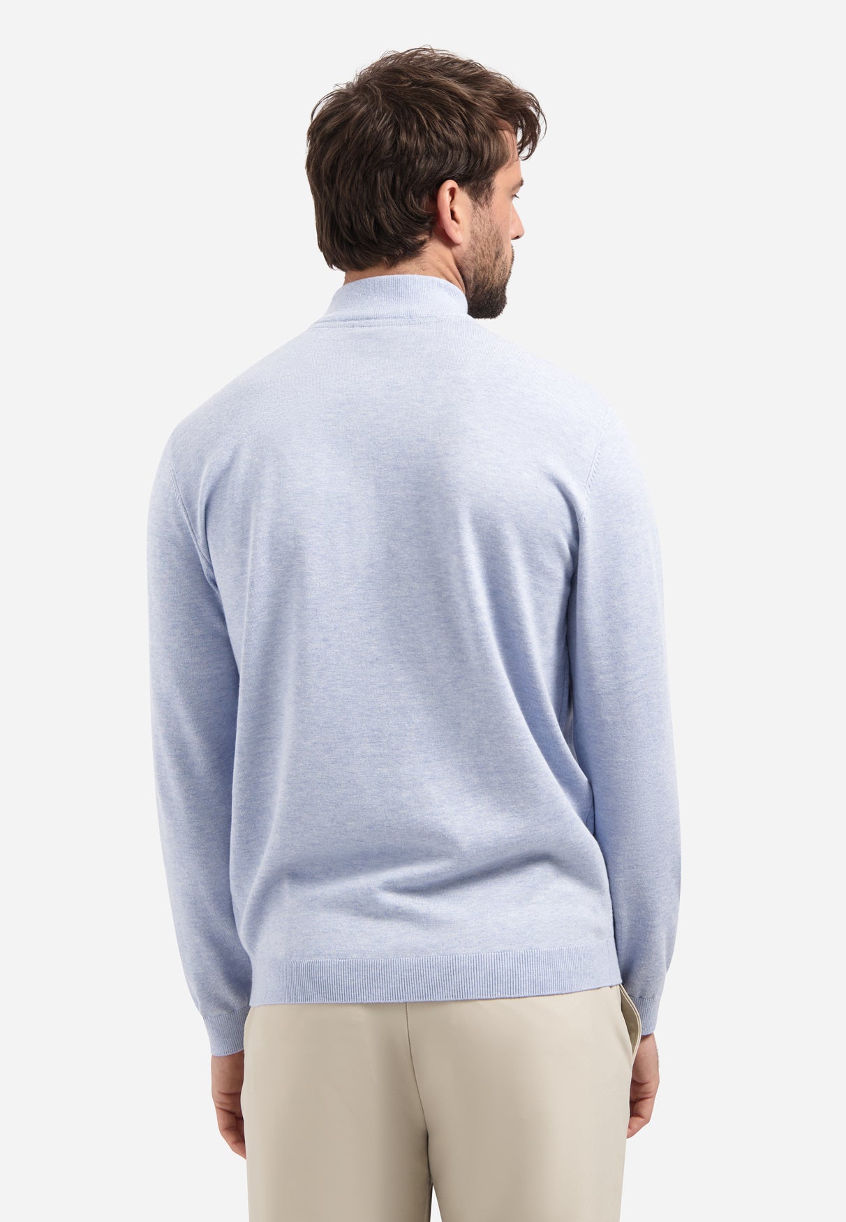Pull demi-zip Timeless Basics | Blue