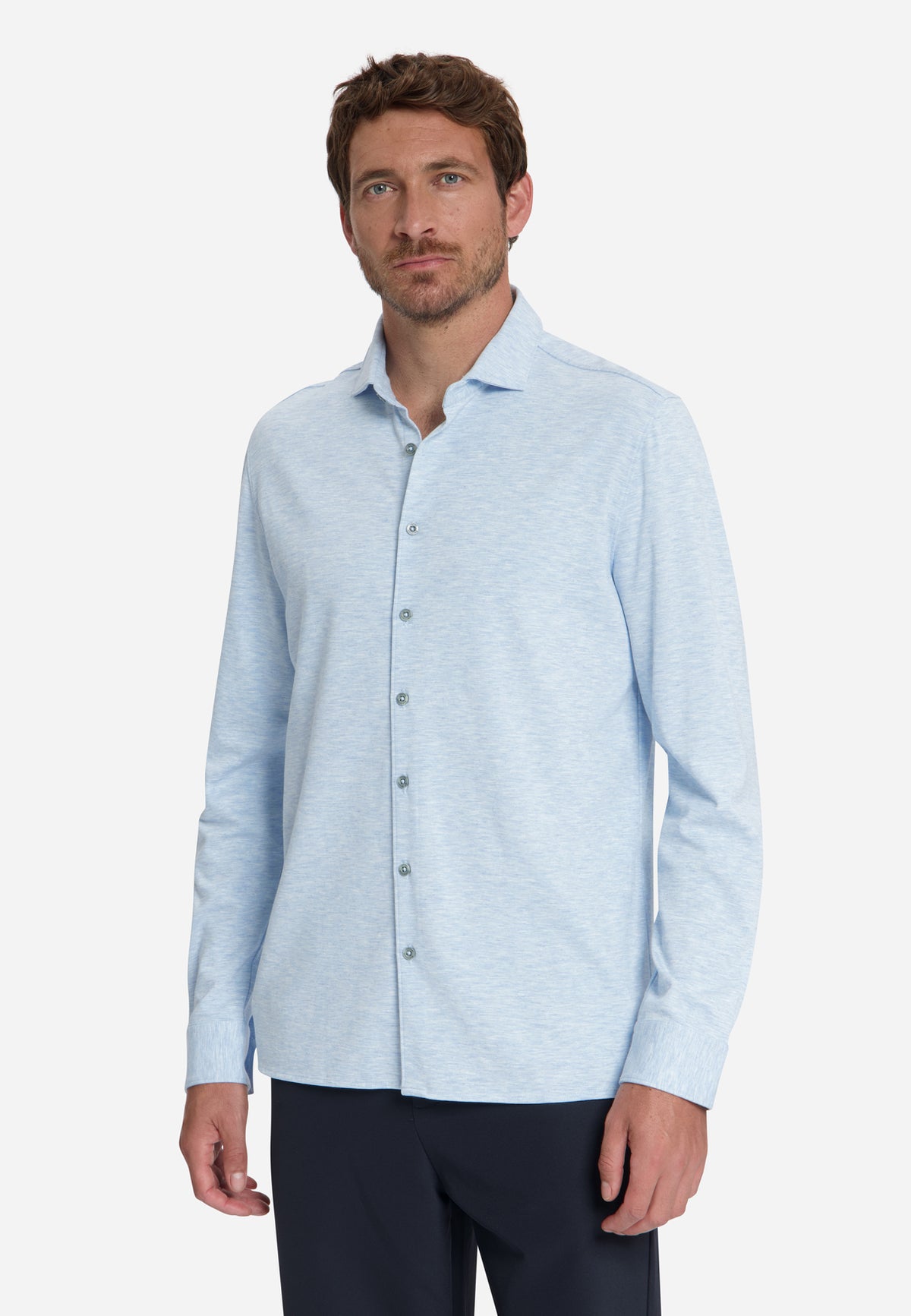 Chemise en jersey Timeless Basics | Dusty Blue