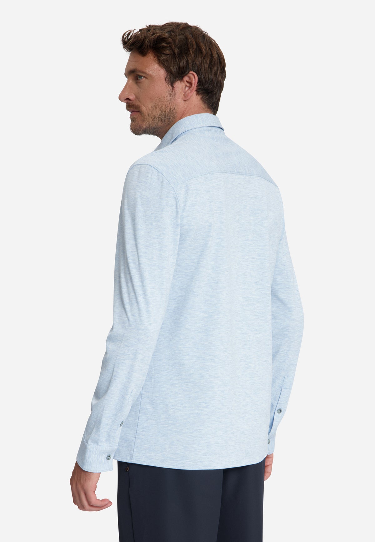 Chemise en jersey Timeless Basics | Dusty Blue