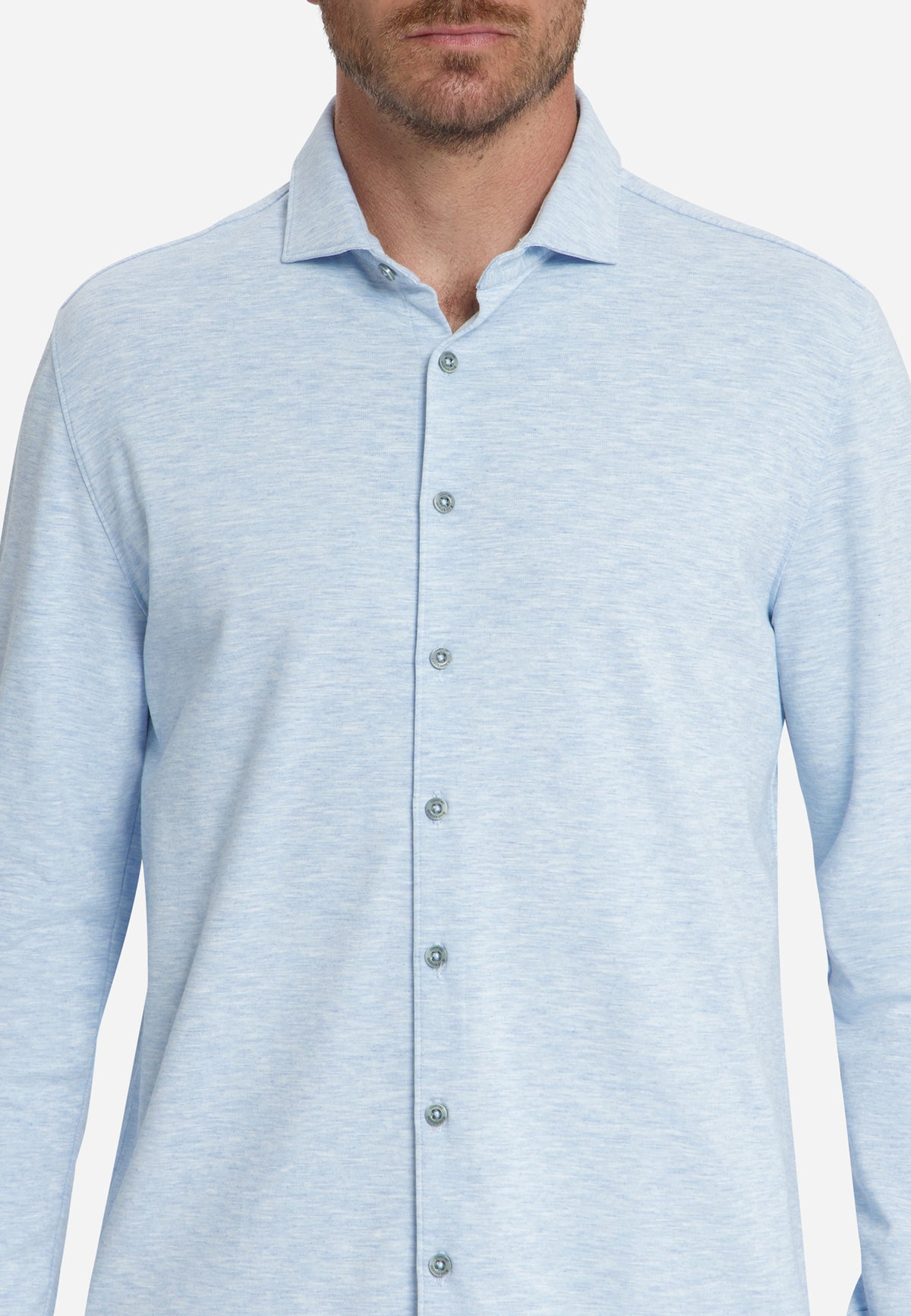 Chemise en jersey Timeless Basics | Dusty Blue
