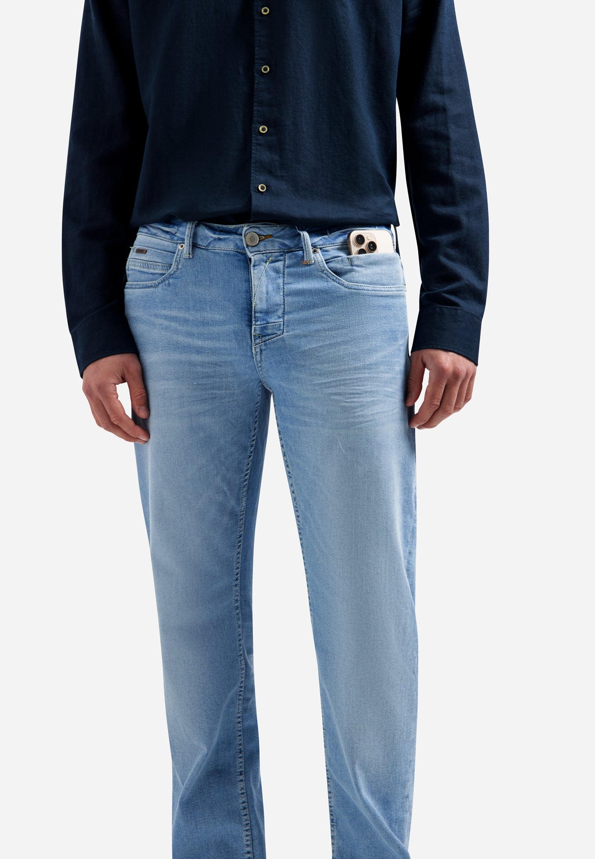 Jean coupe relaxed | Bleach Denim
