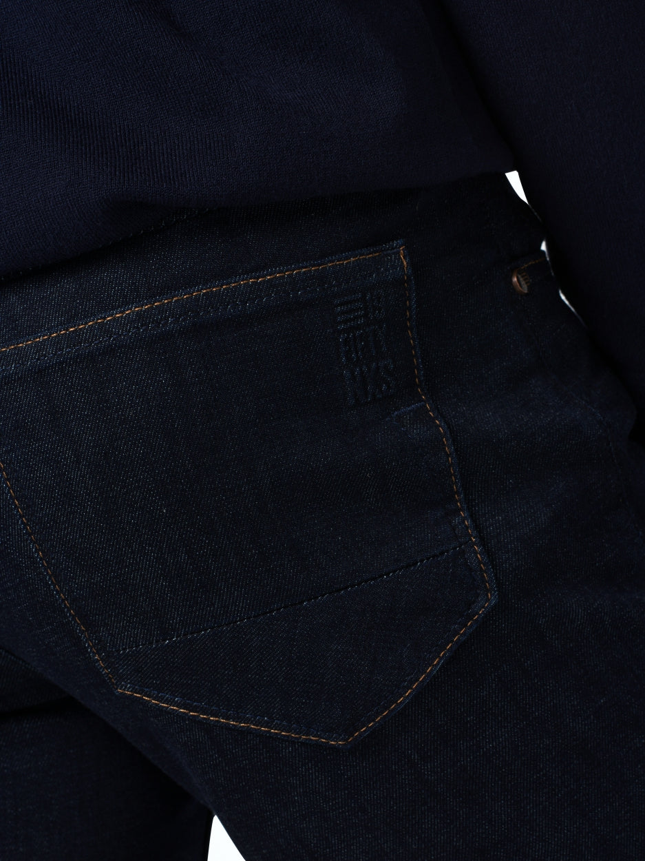 Denim, slim fit 711, dark denim stretch recycled | Length 36